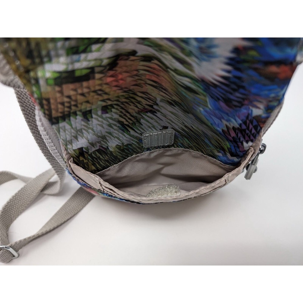Kipling Purse Crossbody Eldorado Small Gray Tie Dye Print Nylon Bag - Picture 13 of 15